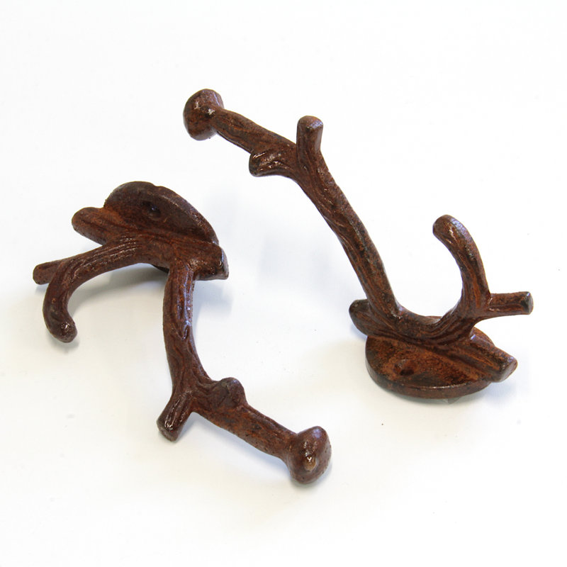 Iron Wall Wall Hook, Rust