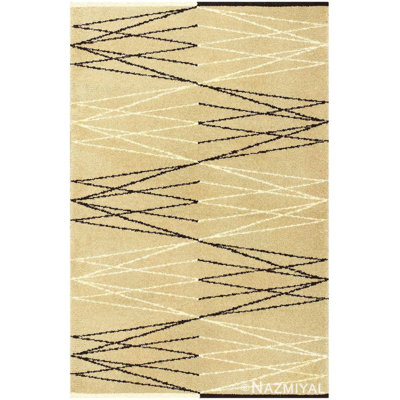 Scandinavian One-of-a-Kind Rectangle 4'3" X 6'7" Area Rug