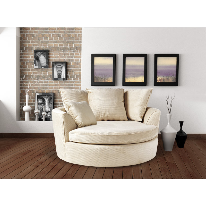 Beall Upholstered Accent Chair, Renegade Buckwheat Performance