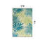 Tapis intérieur / extérieur en polypropylène tissé à la machine Rectangle en vert / bleu-1709707770