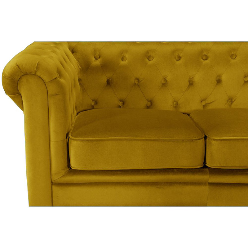 Veazey 213Cm Corner Sofa, Mustard