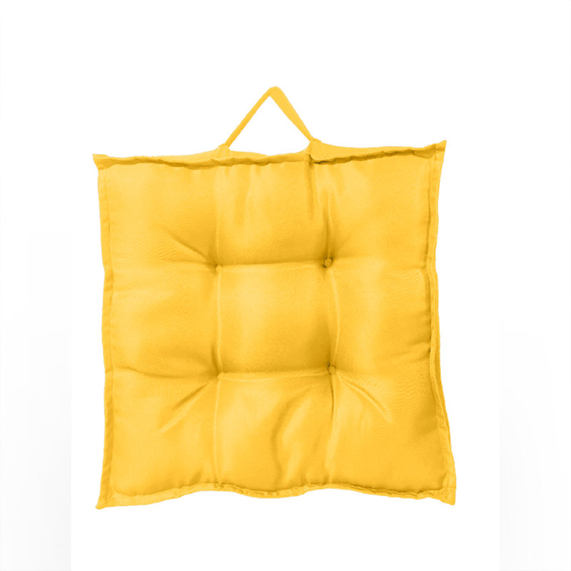 OUTDOOR WATERPROOF BOOSTER CUSHION 45X45 SILVER, Yellow