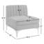 Chaise sans accoudoirs en velours Triumph Channel-1867309686