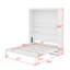 Grand lit escamotable mural avec tablettes-1787929012