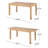 Muir 8 - Person Acacia Patio Dining Set with Extendable Rectangular Table