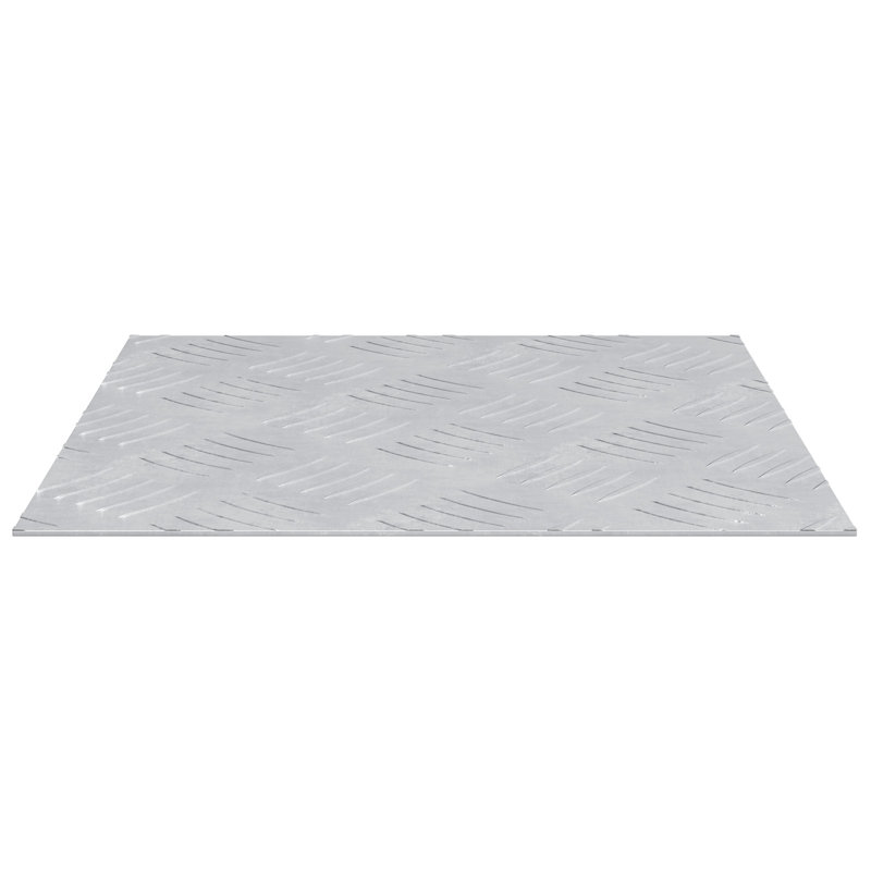 Silver Aluminium Stair Treads Square Industrial, Square 30cm