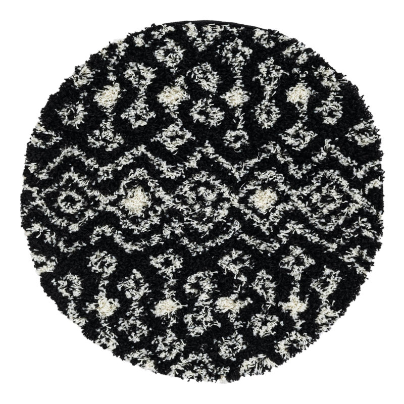 Griego Geometric Indoor Rug, Round 3'1"