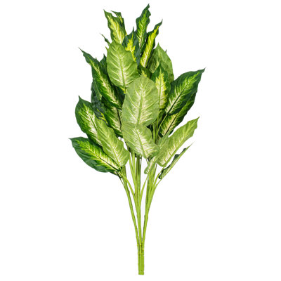 Plante de feuillage artificiel en marbre dieffenbachia
