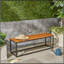 BANC EN BOIS ET MÉTAL JECO INDUSTRIAL