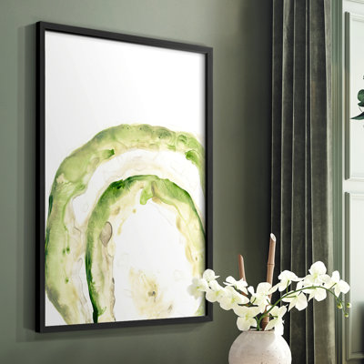 Lichen Halo IV Framed Print - Solid Wood