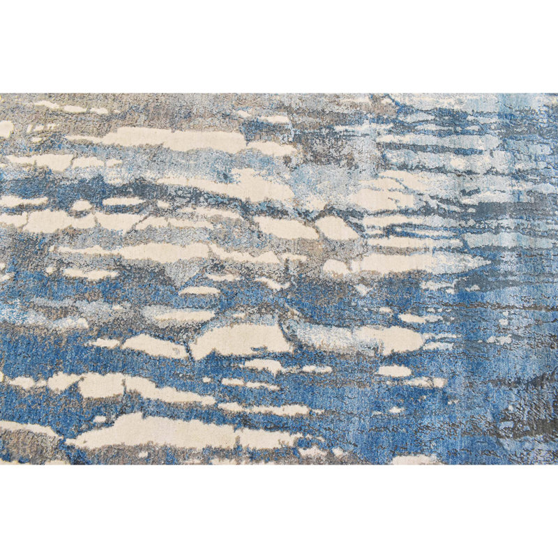 Abstract Area Rug, Round 6' x 6'