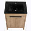 Ensemble de meuble-lavabo simple autoportant 24 po avec plateau en céramique Lall réclam