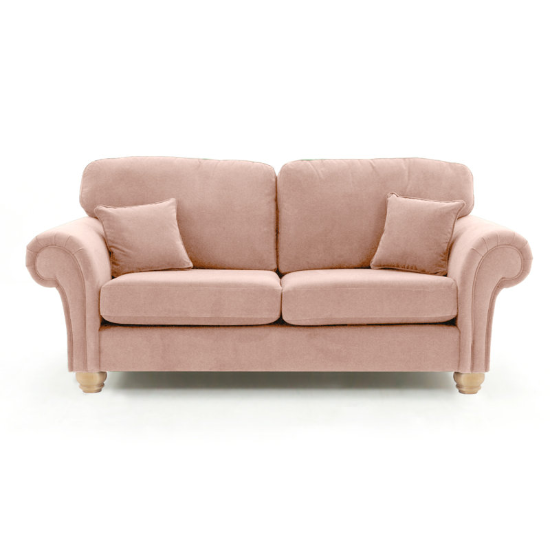 Foreston 2 Seater Velvet Sofa, Blush