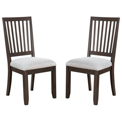 39.6" High Upholstered Cushioned Dining Chairs (Set of 2)