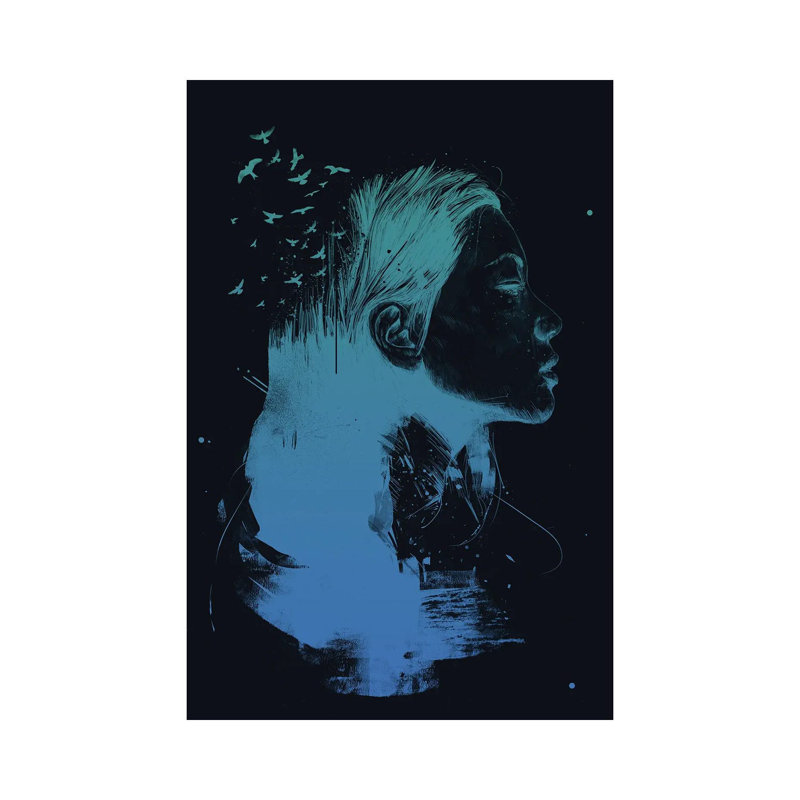 Open Your Mind (Dark) by Balazs Solti - Wrapped Canvas Gallery-Wrapped Canvas Giclée, 20.32 cm H x 30.48 cm W