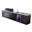 Mont Alpi Mai805-bssbev-exc 6-burner 115000 Btu Black Stainless Steel Island Outdoor Kitchen Bbq Gas Grill + Beverage Center Faucet & Sink + Granite Countertops + 25" Right Extra Storage Cabinet