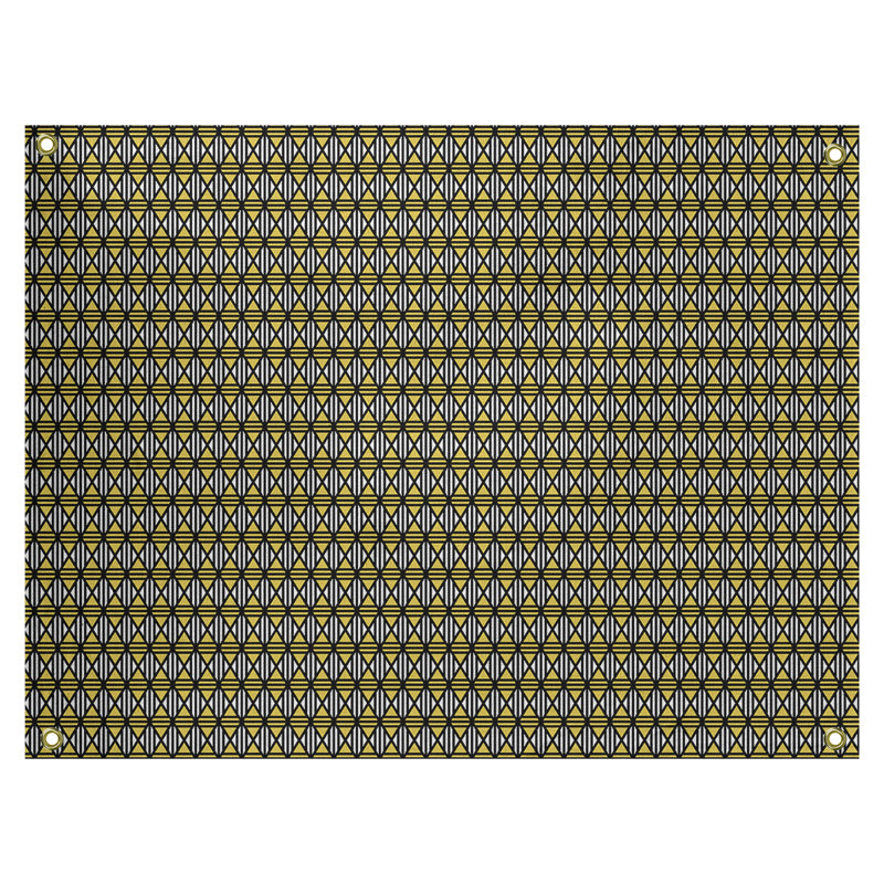 Tapisserie «Avicia Lined Diamonds» par Katelyn Elizabeth, H 27,5 po x l 37,5 po, Intérieur / extérieur