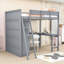  Lit mezzanine double avec bureau et tablettes Julena-1079009739