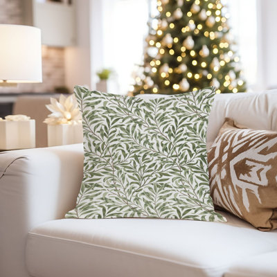 Damask and Floral Pillow Cover