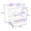 Ensemble de meuble-lavabo simple autoportant avec lavabo en céramique Kidd Modern-401515637