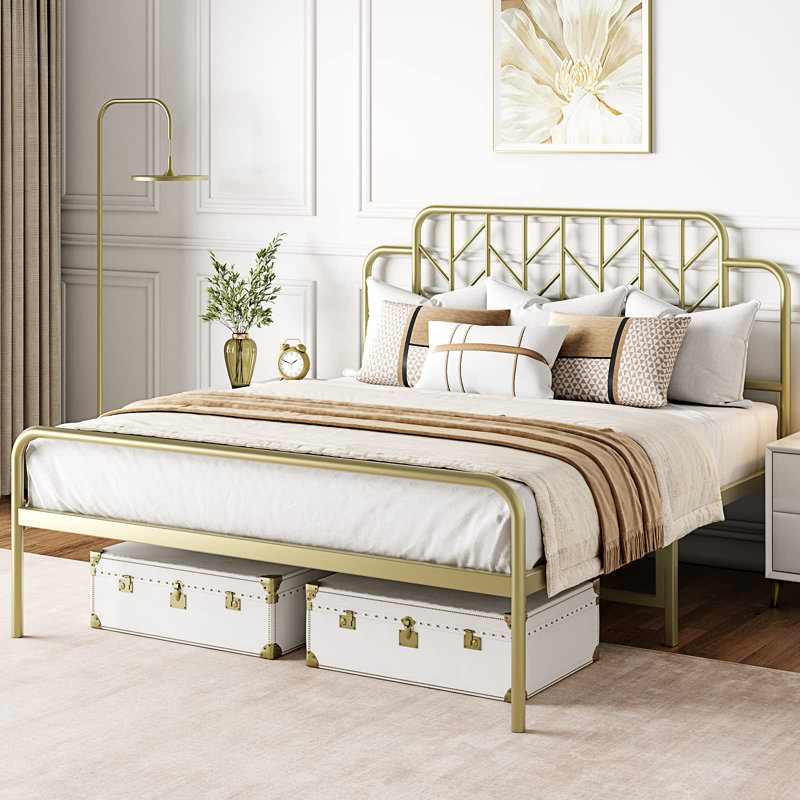 Metal Open-Frame Bed, Queen