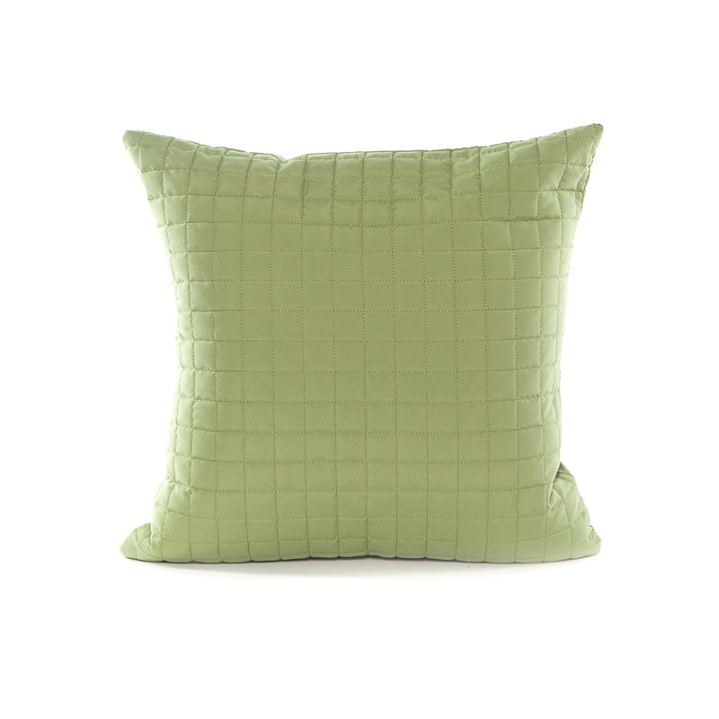 Grid Throw Pillow, Lime