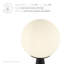 Apex Glass Globe Glass Table Lamp In White Black-1473498601