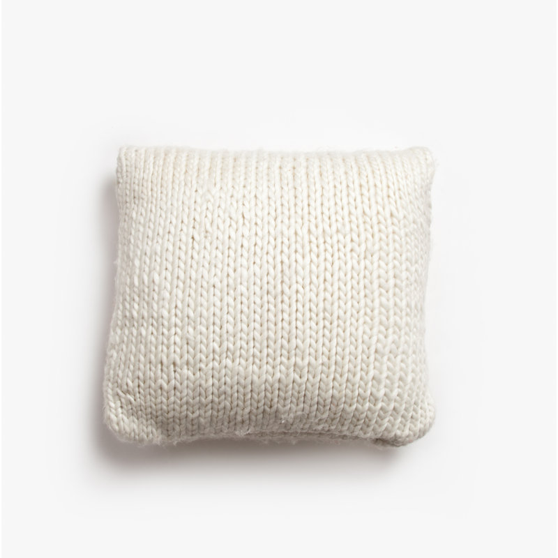 Rachelle Knitted 20inch Pillow, Orange