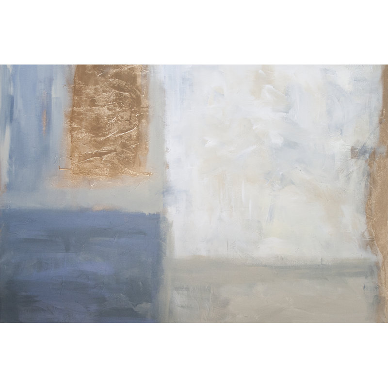 Window View 1 Piece Painting on Canvas, 30 cm H x 46 cm W, Black Floater Framed