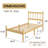 14" Traditional Solid Wood Twin XL Bed with Headboard-535127843