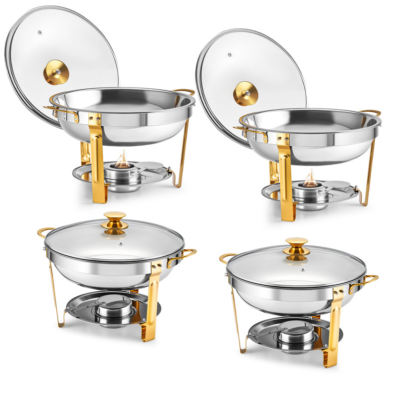 Paquet de 4, paquet de 5 Porte-couvercles en acier inoxydable