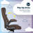 Serta® Torrington Big & Tall Office Chair, with Flip-Up Padded Armrests, Ultra-Comfortable ComfortCoils™ Seat Cushion Technology, Modern Executive Premium PU Desk Chair-110731088