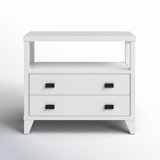 Aditya 34'' W Solid Wood Nightstand