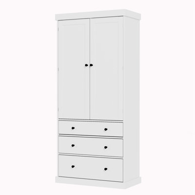 Armoire de rangement avec 3 tablettes réglables