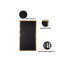 Miroir mural doré de style bambou