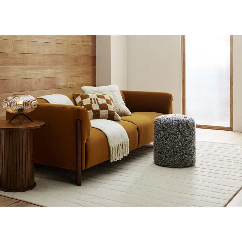 Elona Hand Tufted Wool/Cotton Area Rug in Ivory, Rectangle 8' x 10'