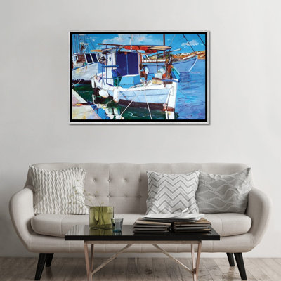 Fishing Port - Wall Art Print - Framed Canvas