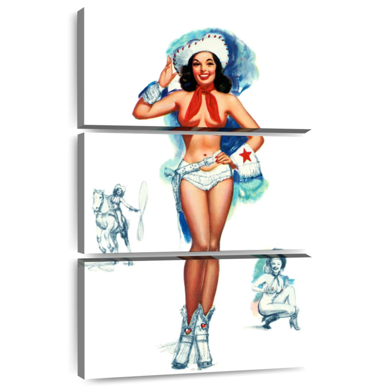 Pin-up Leisha, H 32 po x l 20 po
