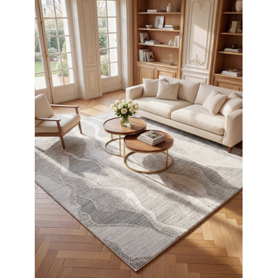 Dune Abstract Viscose Area Rug