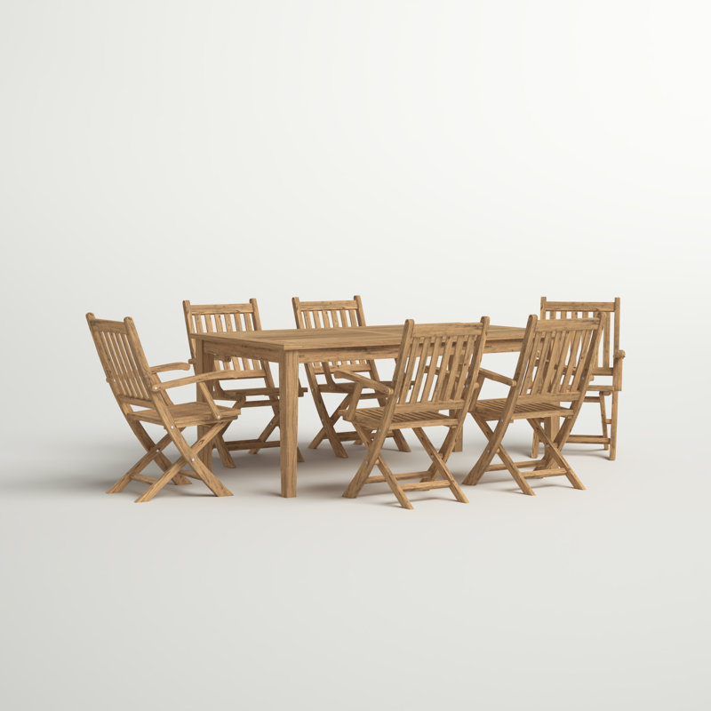 Ensemble repas d'extérieur 7 pièces Marina, (L 72 po x l 40 po x H 30,5 po)