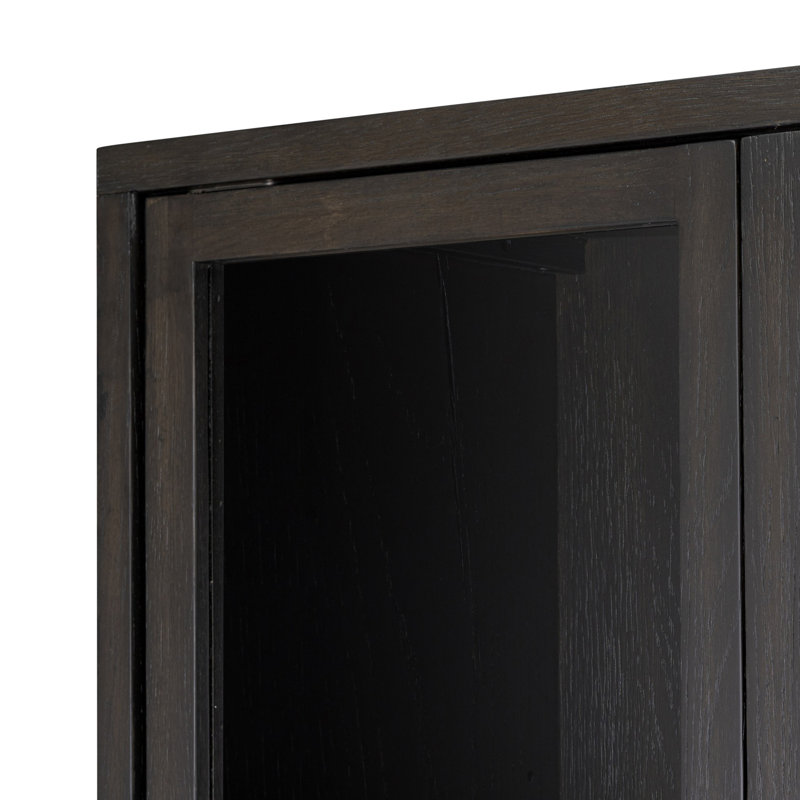 Bergstrom Display Cabinet, Smoked Black