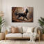 «Dogs Beauceron», art mural en métal brun-98629860