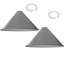 14.3cm H Metal Cone Lamp Shade ( Screw On )-331380791
