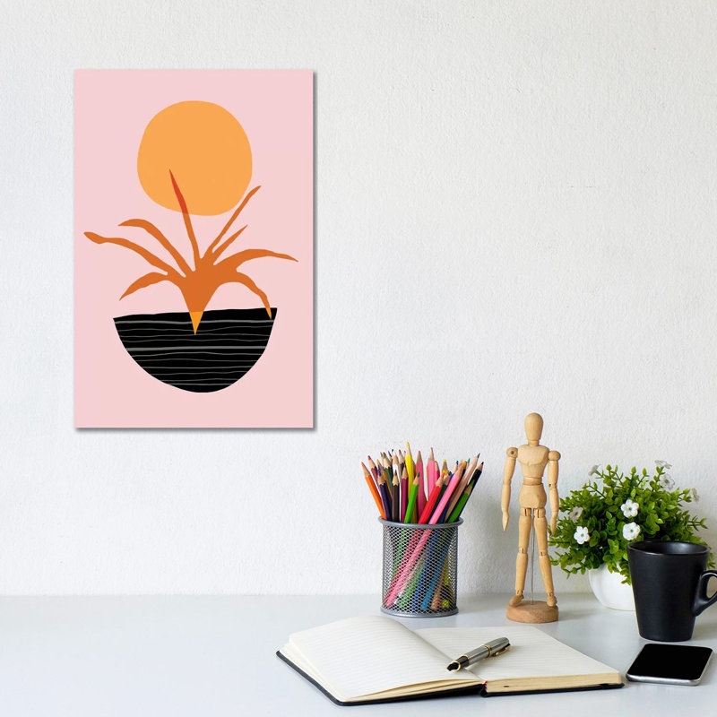 Abstract Minimal VI - Wrapped Canvas Painting, 20.32 cm H x 30.48 cm W