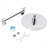 High-Pressure Rainfall Shower Head With 11-Inch Adjustable Arm - Vertical Flow Design For Spa-Like Bathing