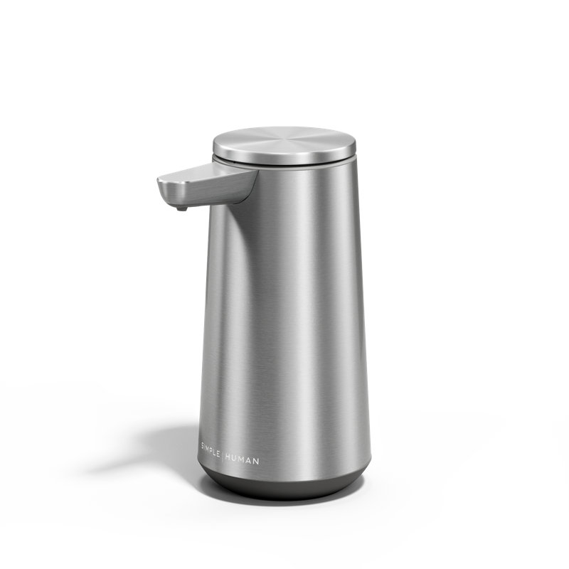 sensor pump foam, brushed stainless steel, Brushed