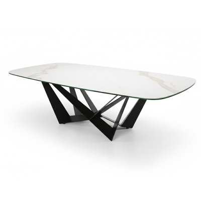 Metal Base Dining Table