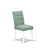 5 Piece Dining Table Set consists of a Mid Century Modern Table and 4 Willow Green Polyester Fabric Dinner Chairs, Linen White-1450313776-1450313781-1412035411