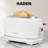 HADEN Heritage Ivory & Chrome Bundle with 2-Slice Toaster and Electric Kettle