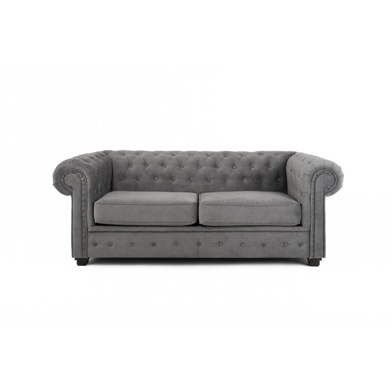 Allegra 2 Piece Sofa Set, Dark Grey
